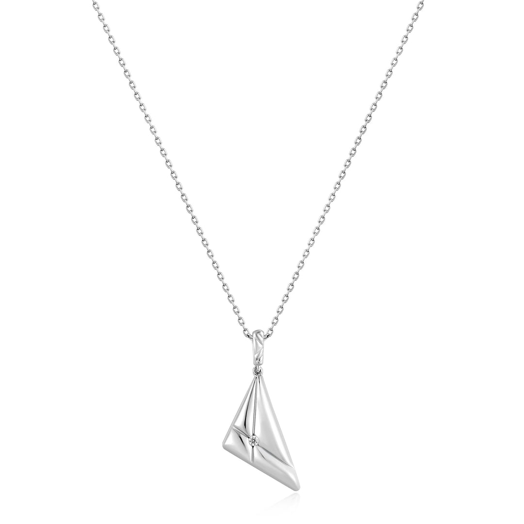 Ania Haie Silver Triangle Pendant Necklace N059-04H