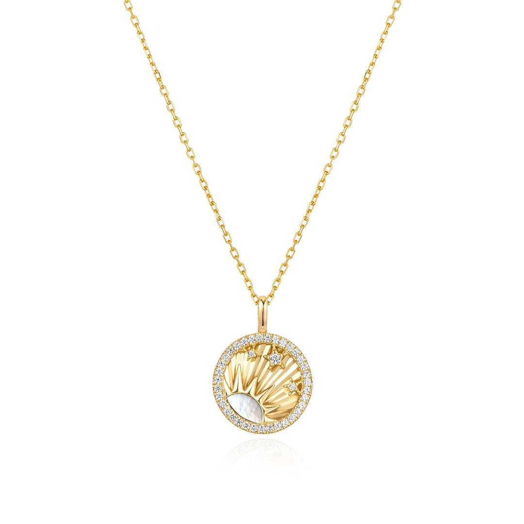 Ania Haie Gold Shiny Sun Star Necklace N059-06G