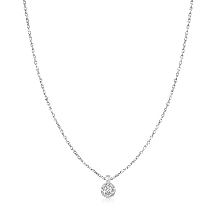 Ania Haie Silver Sphere Pave Necklace N061-01H