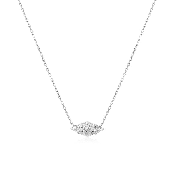 Ania Haie Silver Pave Sparkle Necklace N061-03H