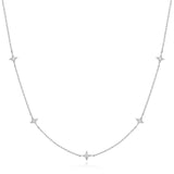 Ania Haie Silver Stars Station Necklace N061-04H