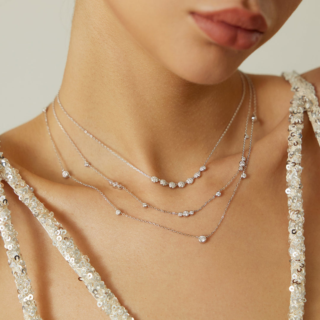 Ania Haie Gold Pave Multi Beaded Chain Necklace