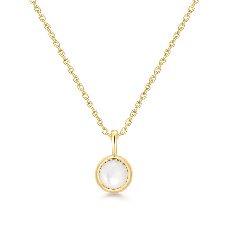 Ania Haie Gold Mother of Pearl Pendant Necklace