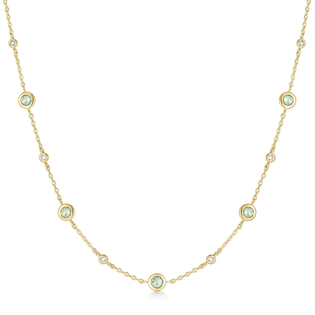 Ania Haie Gold Mint Green Station Necklace N073-05G