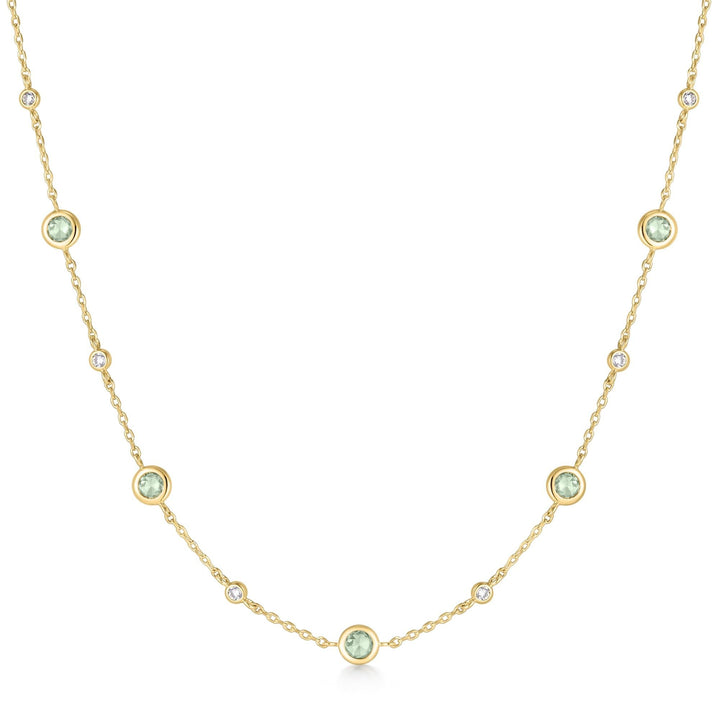 Ania Haie Gold Mint Green Station Necklace N073-05G