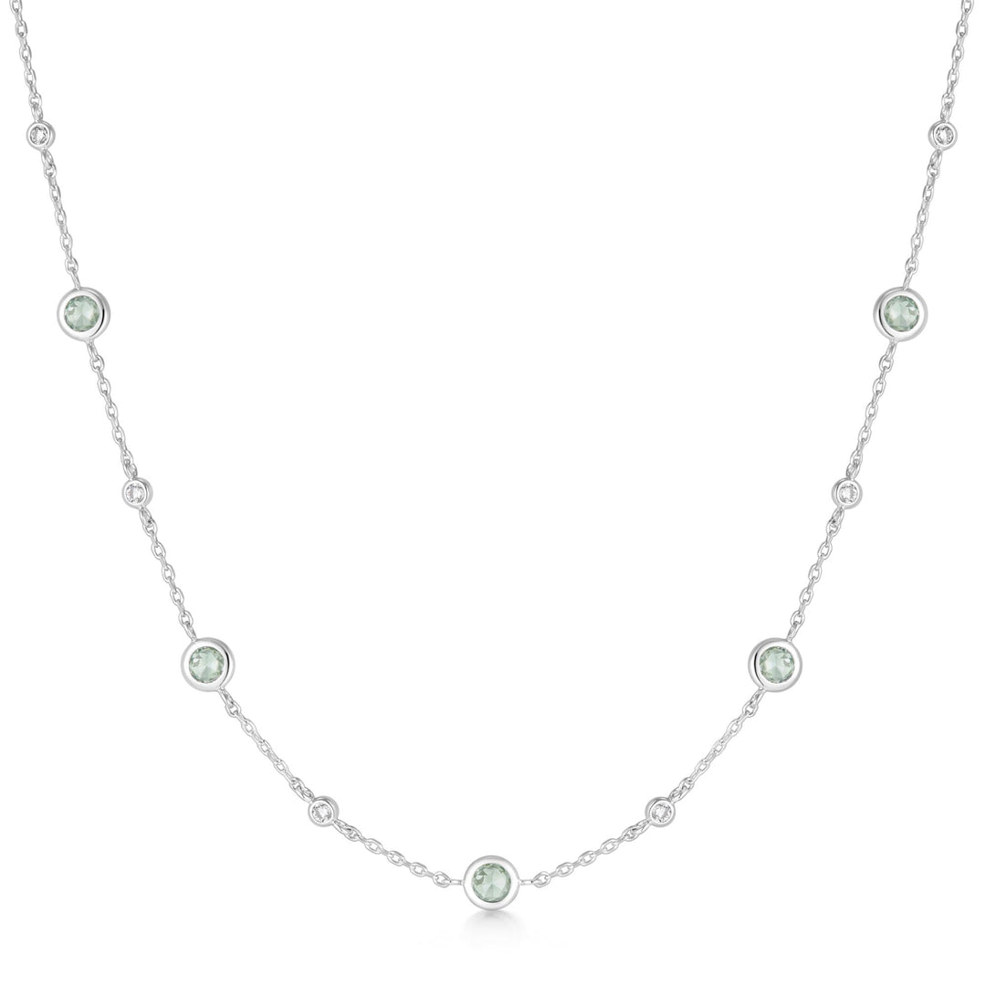 Ania Haie Silver Mint Green Station Necklace N073-05H