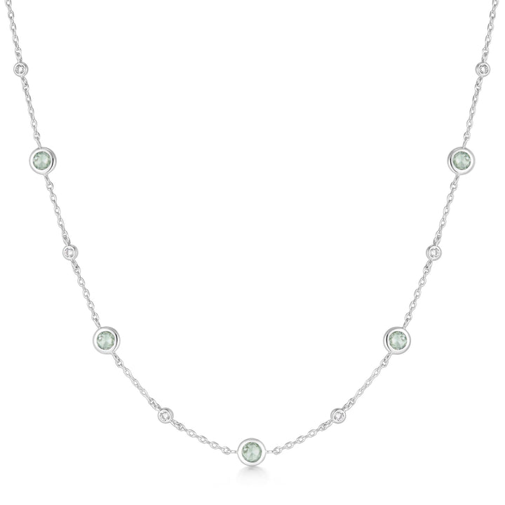 Ania Haie Silver Mint Green Station Necklace N073-05H