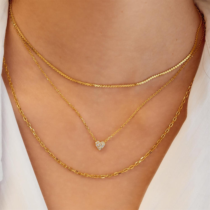 Ania Haie Gold Pave Heart Necklace N074-01G