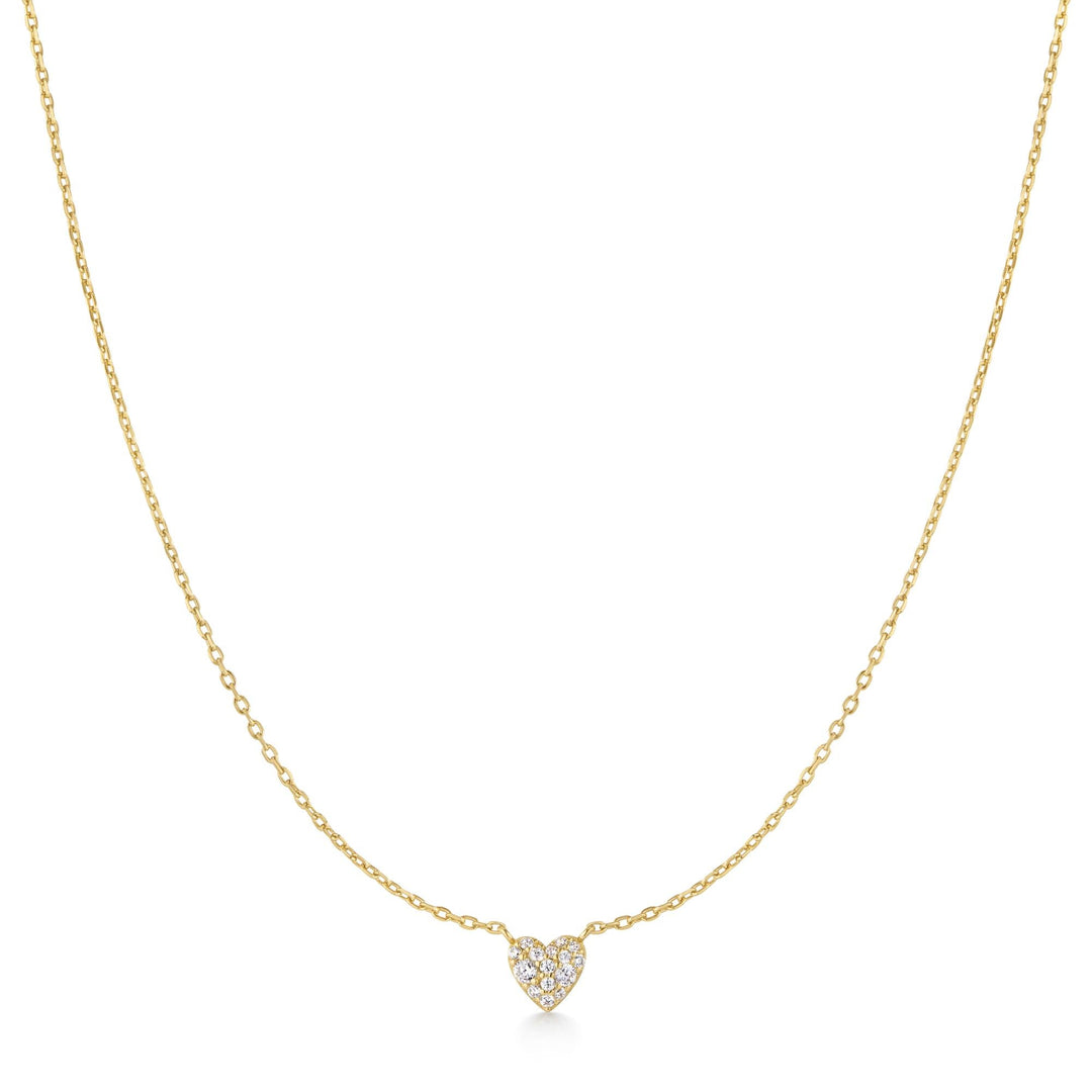 Ania Haie Gold Pave Heart Necklace N074-01G