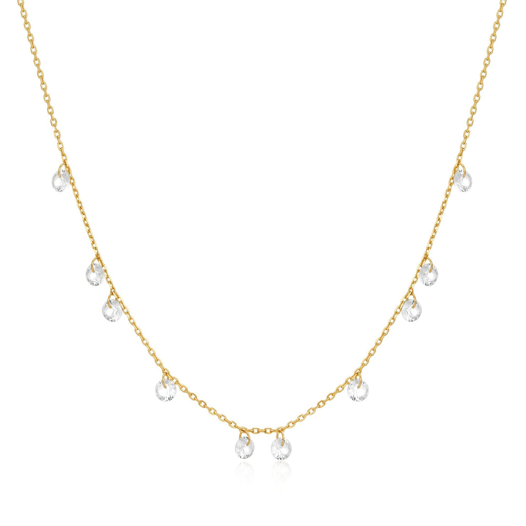 Ania Haie Gold Droplet Station Necklace N074-08G