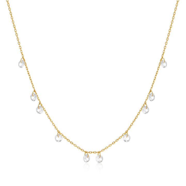 Ania Haie Gold Droplet Station Necklace N074-08G