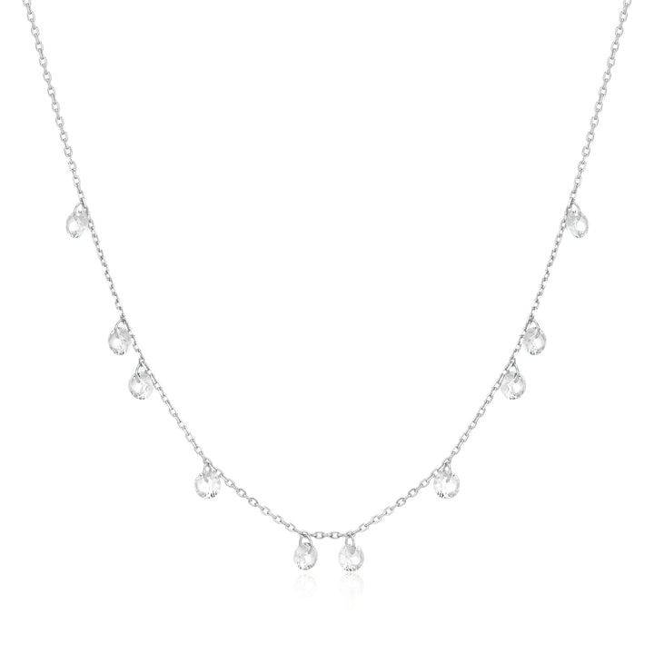 Ania Haie Silver Droplet Station Necklace N074-08H