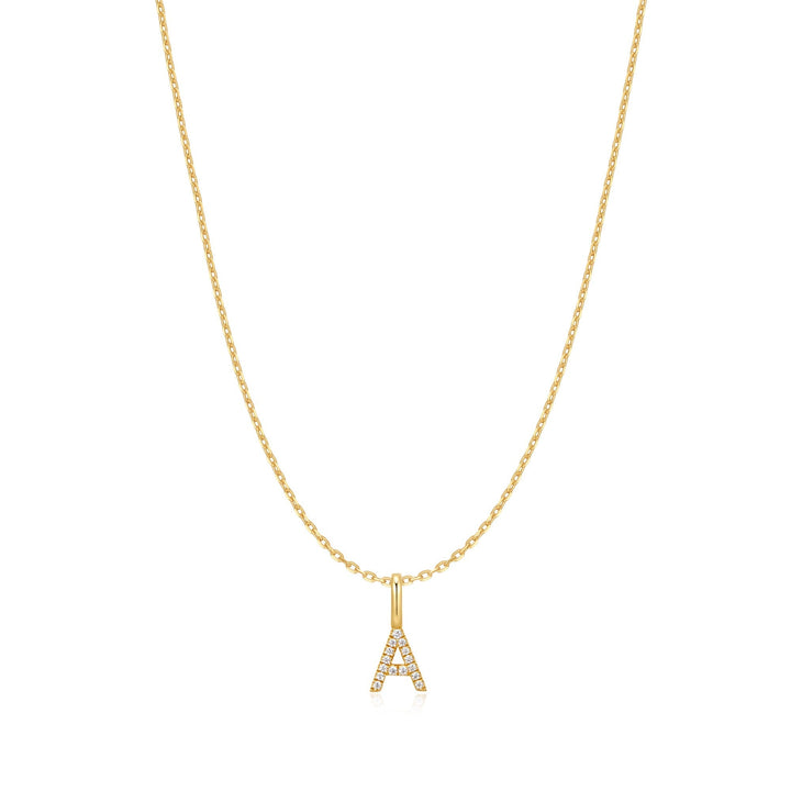 Ania Haie Gold Letter A Initial Necklace N074-09G