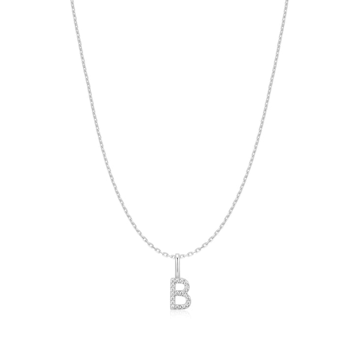 Ania Haie Silver Letter B Initial Necklace N074-10G