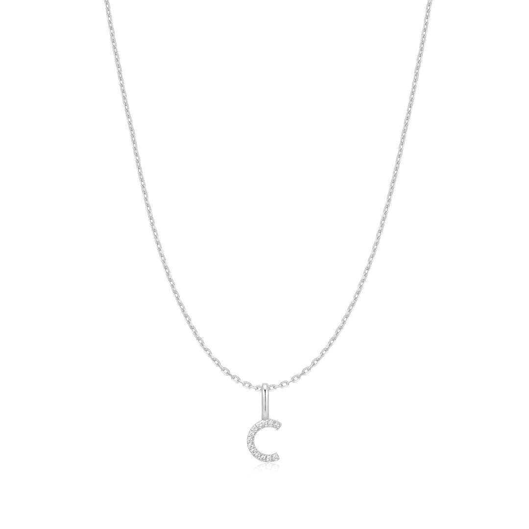 Ania Haie Silver Letter C Initial Necklace N074-11H