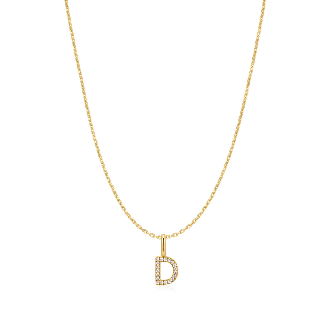 Ania Haie Gold Letter D Initial Necklace N074-12G