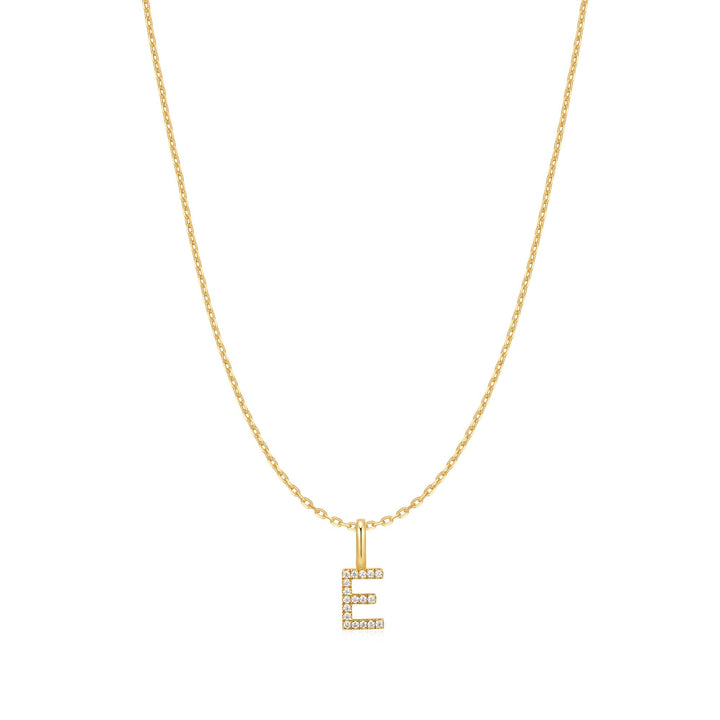 Ania Haie Gold Letter E Initial Necklace N074-13G