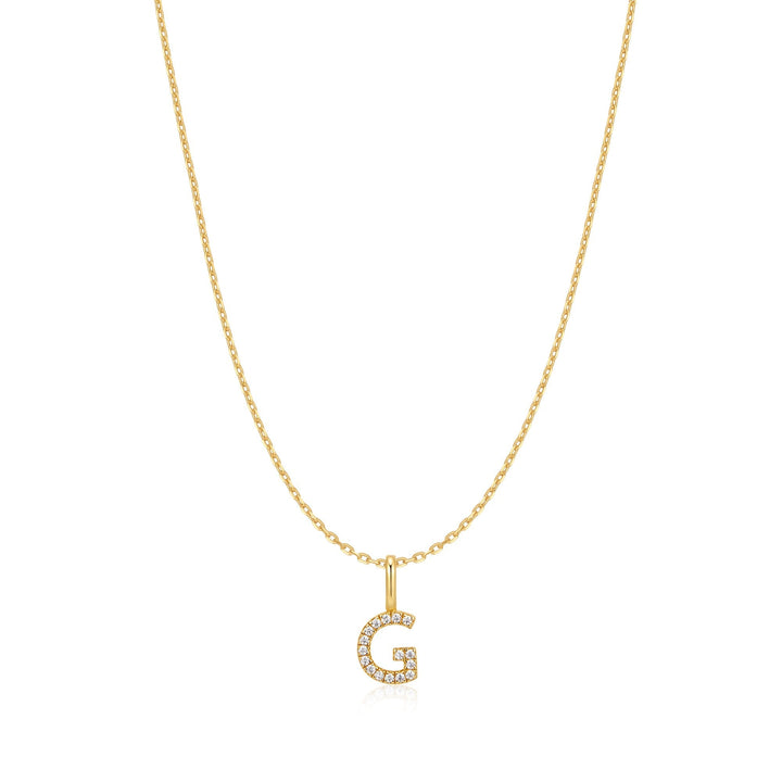 Ania Haie Gold Letter G Initial Necklace N074-15G