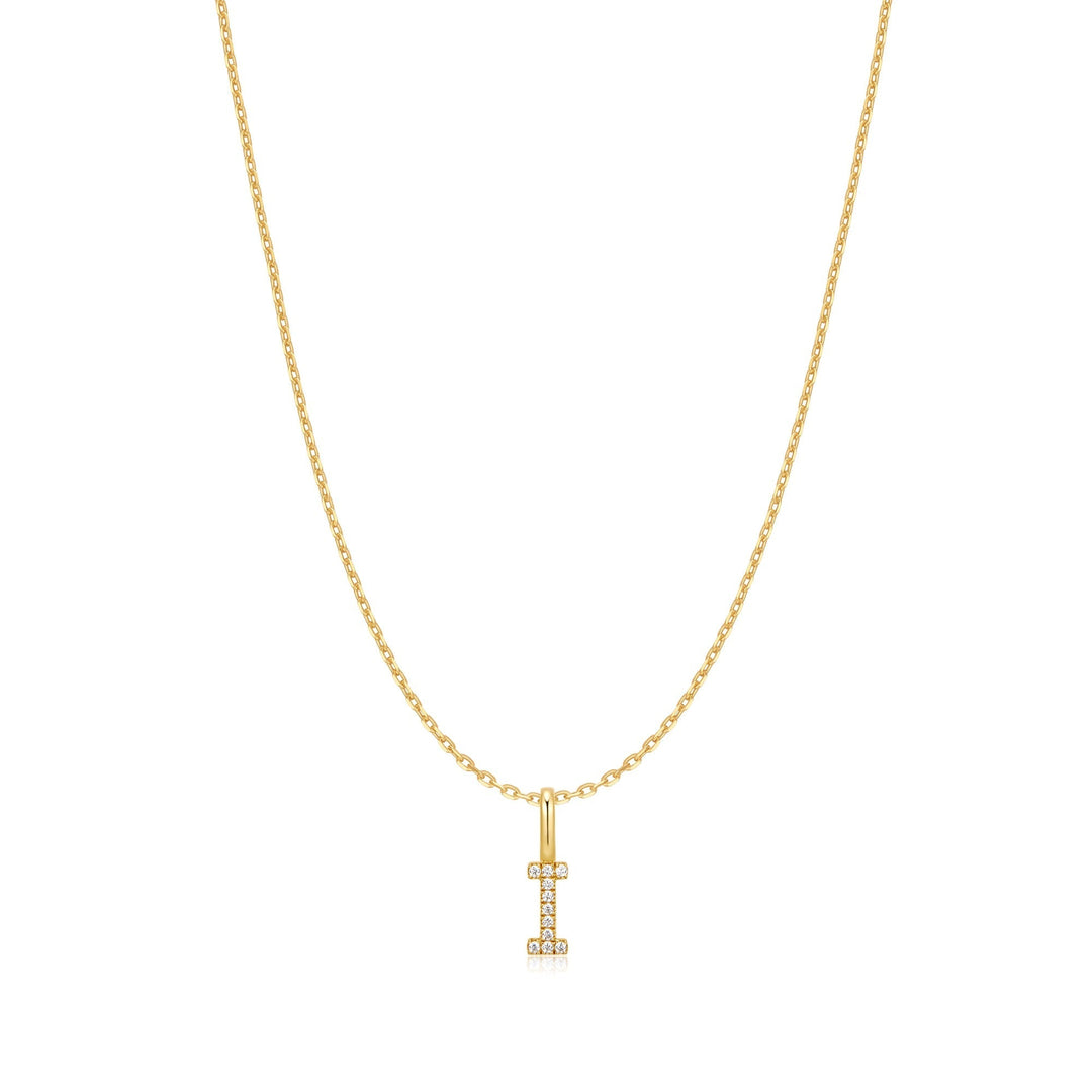 Ania Haie Gold Letter I Initial Necklace N074-17G
