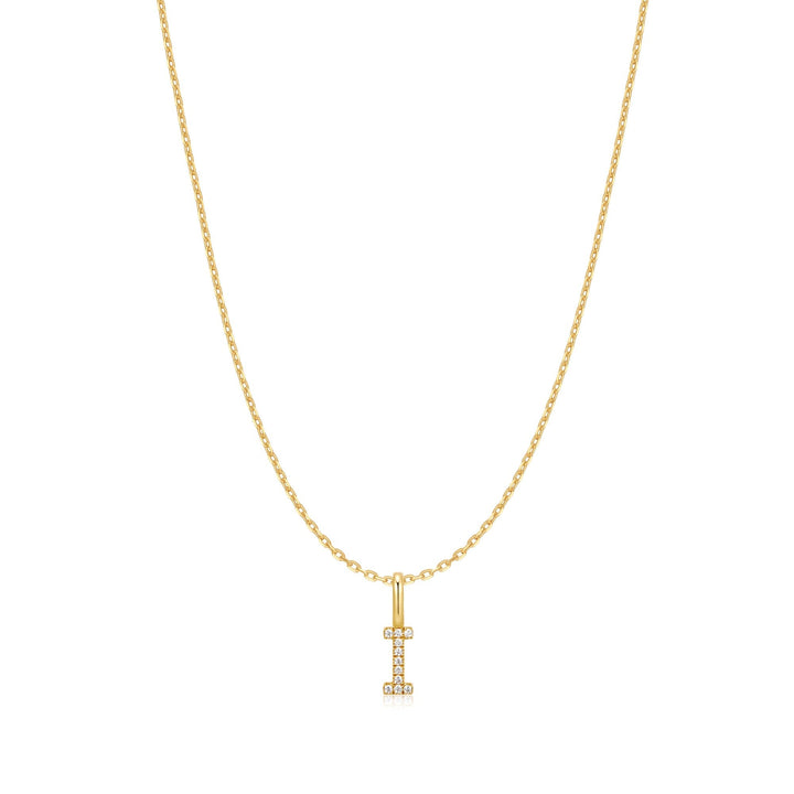 Ania Haie Gold Letter I Initial Necklace N074-17G