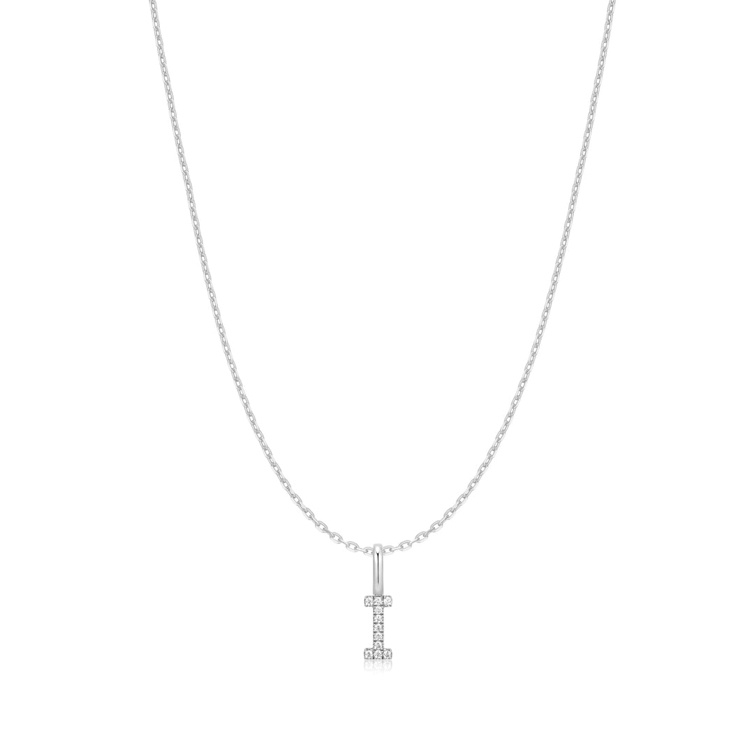 Ania Haie Silver Letter I Initial Necklace N074-17H