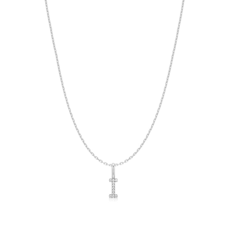 Ania Haie Silver Letter I Initial Necklace N074-17H