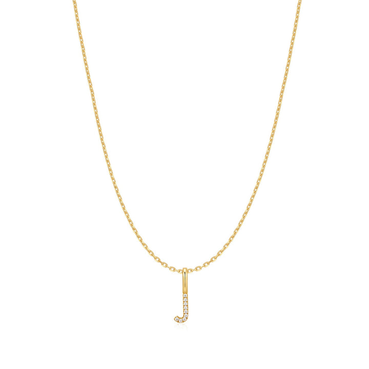 Ania Haie Gold Letter J Initial Necklace N074-18G