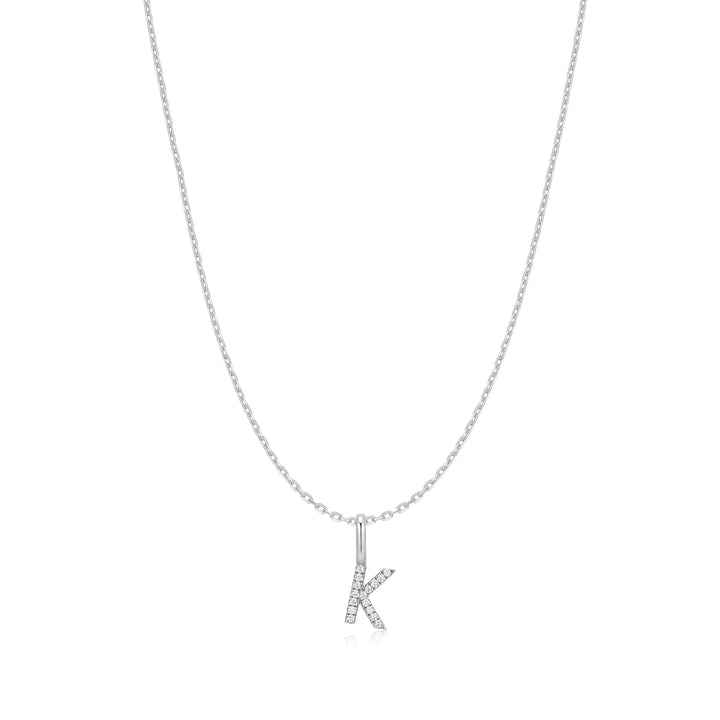 Ania Haie Silver Letter K Initial Necklace N074-19H