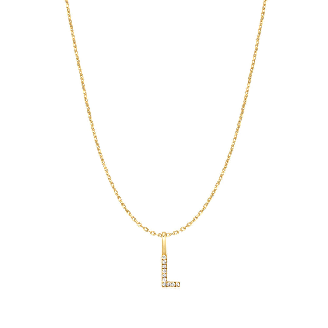 Ania Haie Gold Letter L Initial Necklace N074-20G