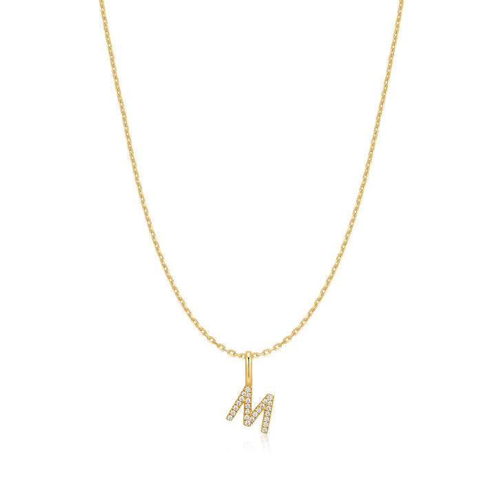 Ania Haie Gold Letter M Initial Necklace N074-21G