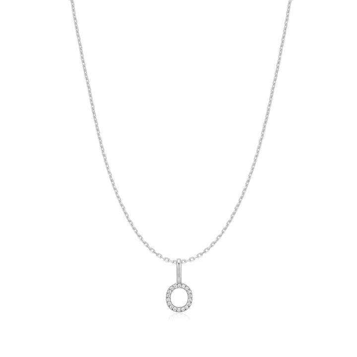 Ania Haie Silver Letter O Initial Necklace N074-23H