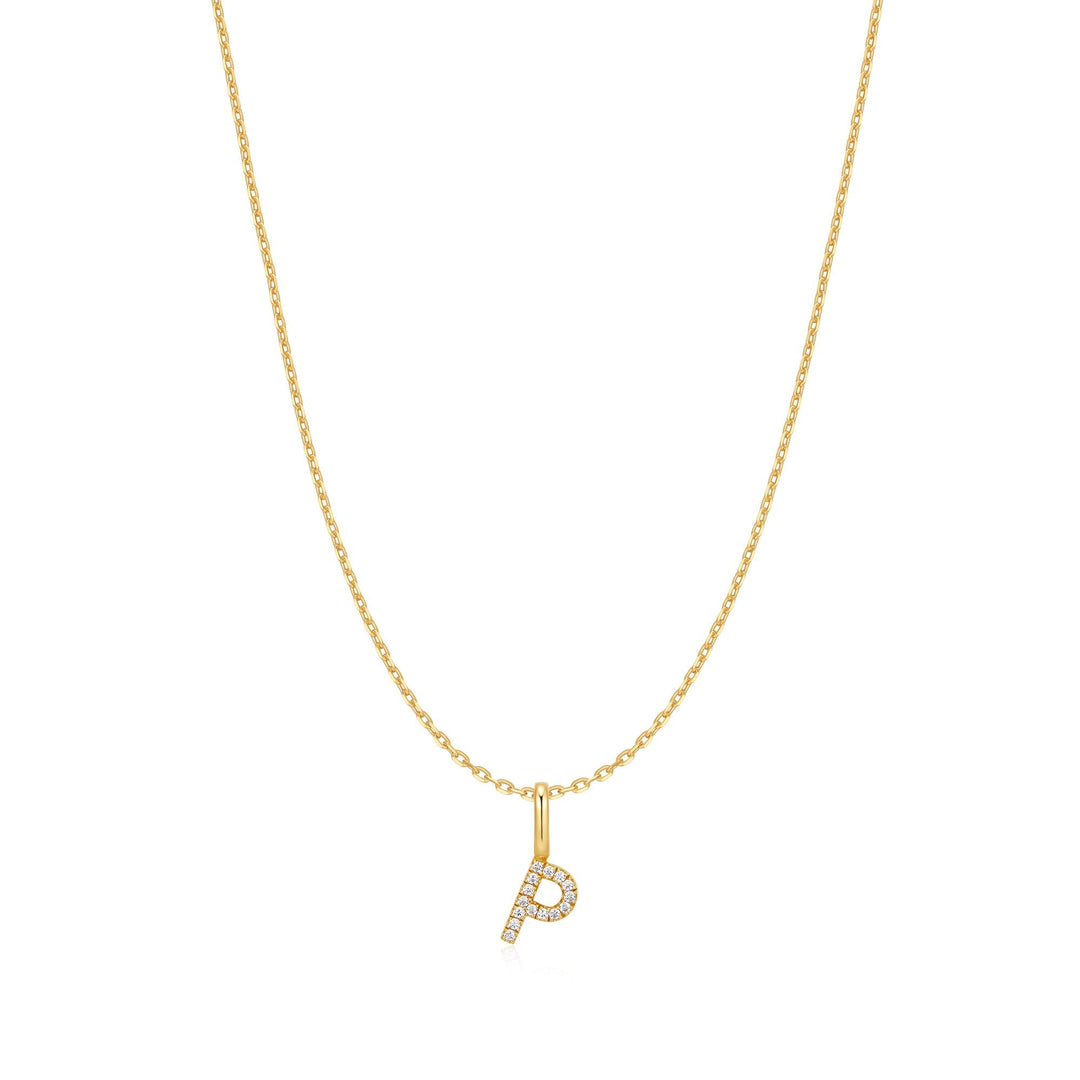 Ania Haie Gold Letter P Initial Necklace N074-24G