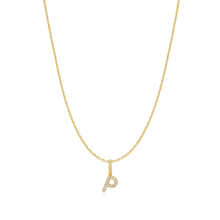 Ania Haie Gold Letter P Initial Necklace N074-24G