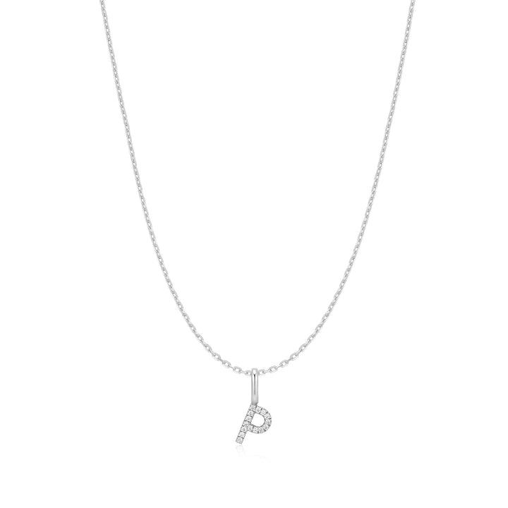 Ania Haie Silver Letter P Initial Necklace N074-24H