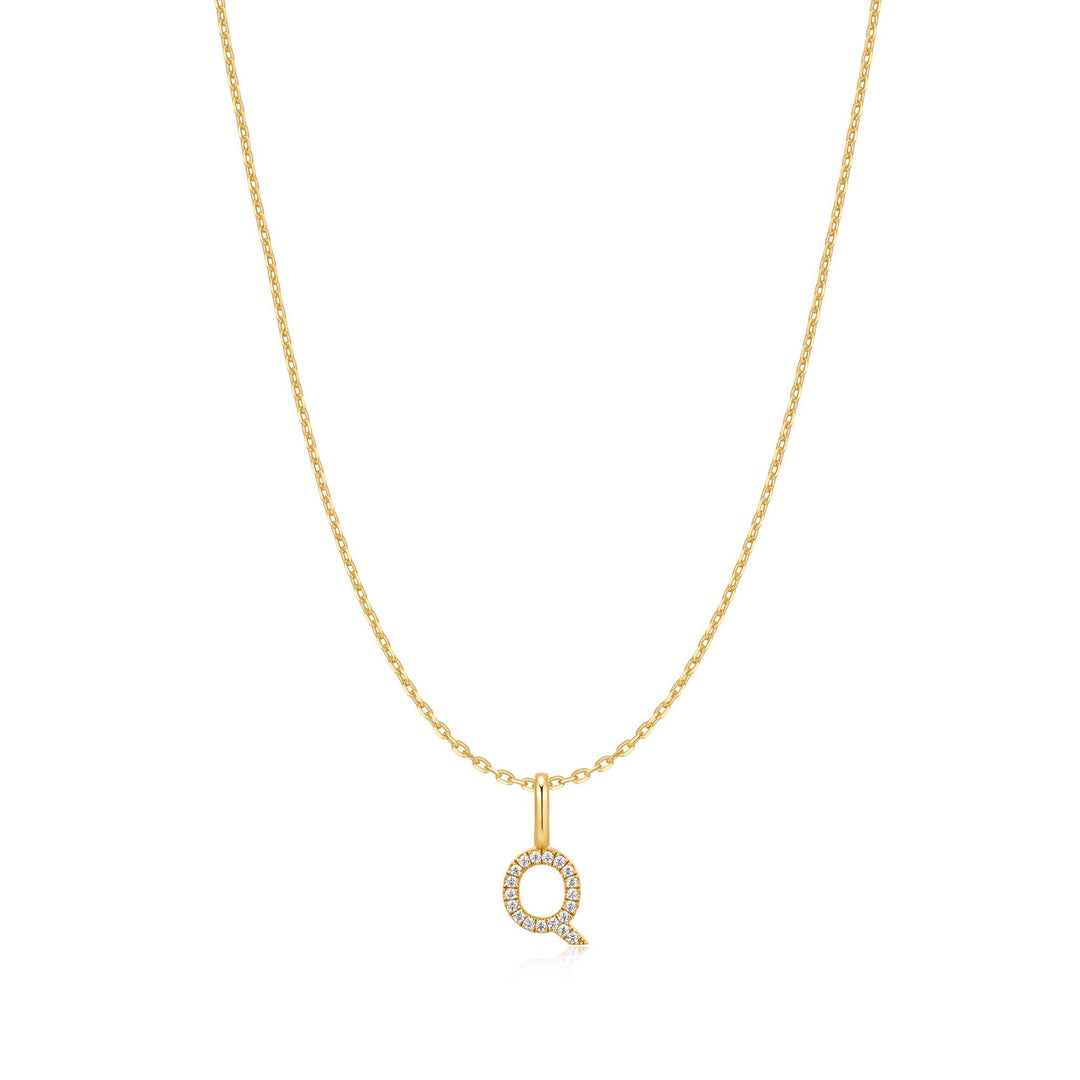 Ania Haie Gold Letter Q Initial Necklace N074-25G