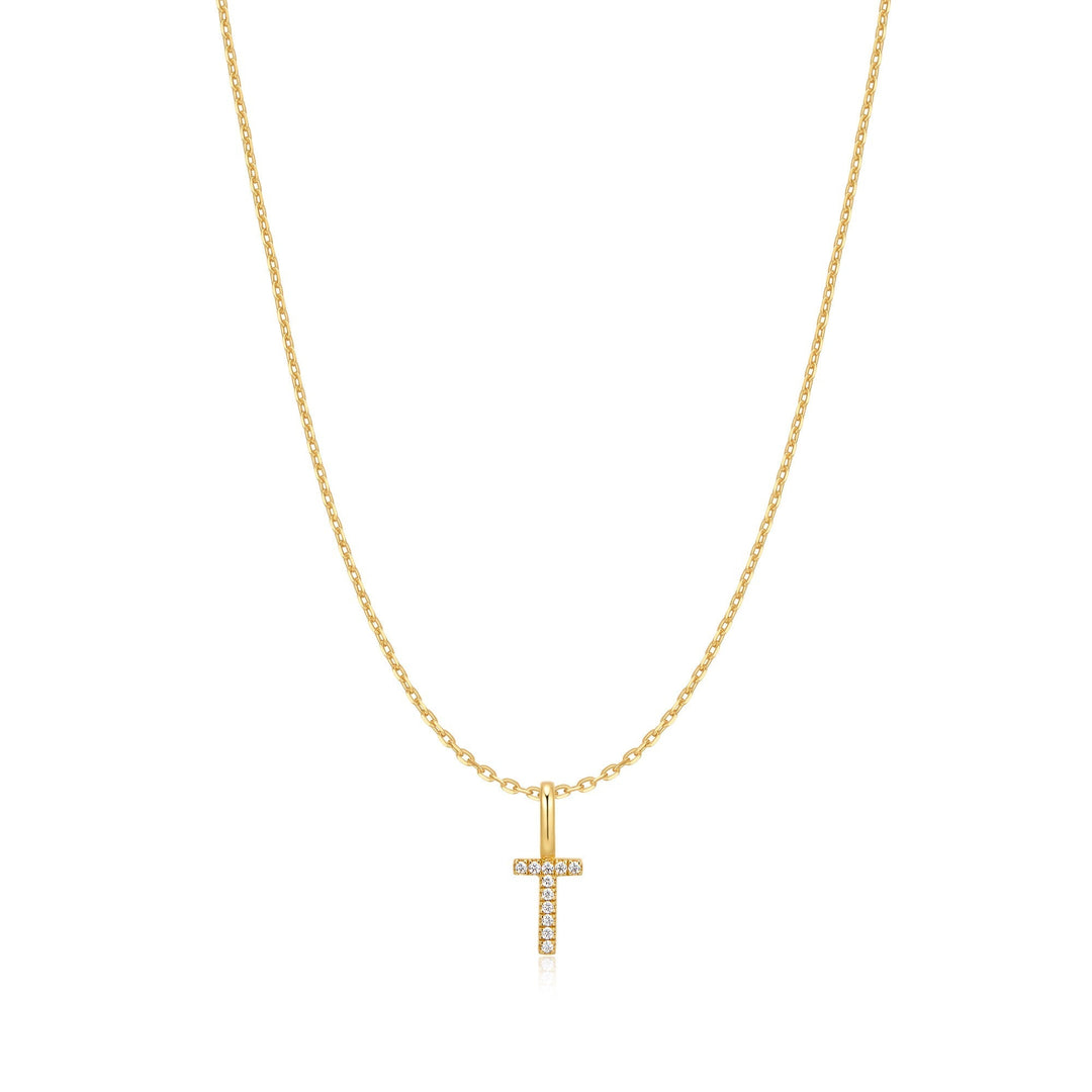 Ania Haie Gold Letter T Initial Necklace N074-28G