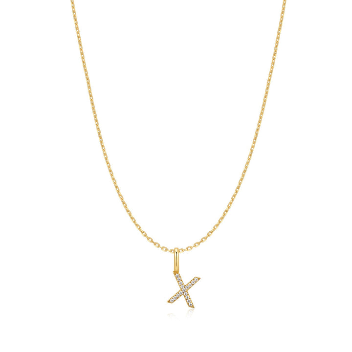 Ania Haie Gold Letter X Initial Necklace N074-32G