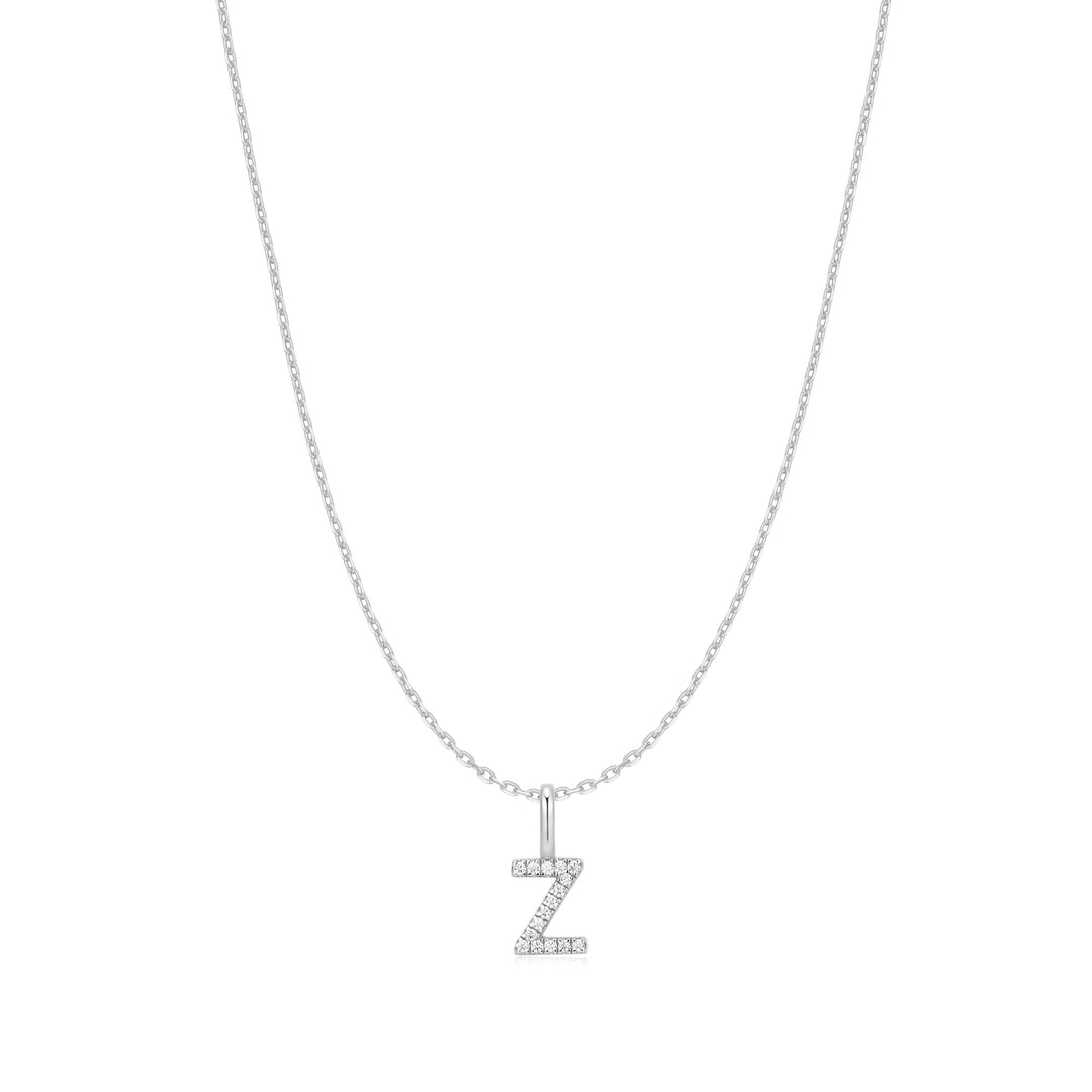 Ania Haie Silver Letter Z Initial Necklace N074-34H