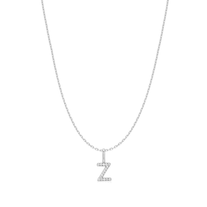 Ania Haie Silver Letter Z Initial Necklace N074-34H