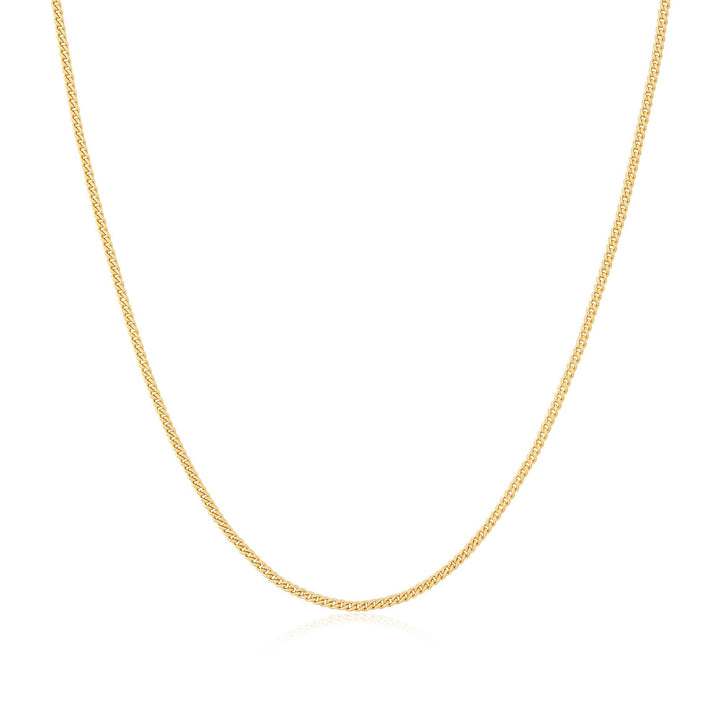 Ania Haie Gold Slim Curb Link Chain Necklace N074-36G