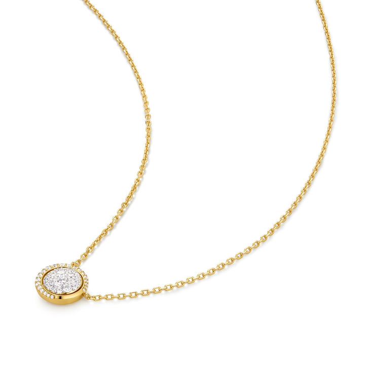 Ania Haie Gold Reversible Pave Moon Evil-Eye Necklace N075-04G