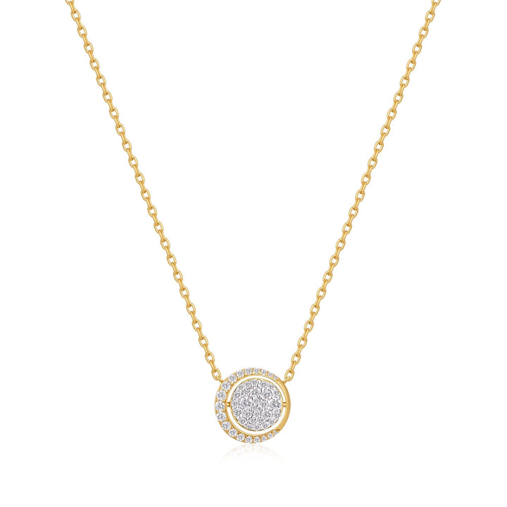Ania Haie Gold Reversible Pave Moon Evil-Eye Necklace N075-04G