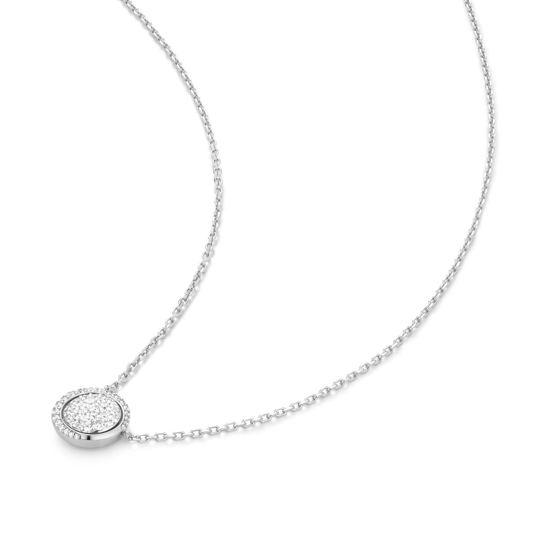 Ania Haie Silver Reversible Pave Moon Evil-Eye Necklace N075-04H