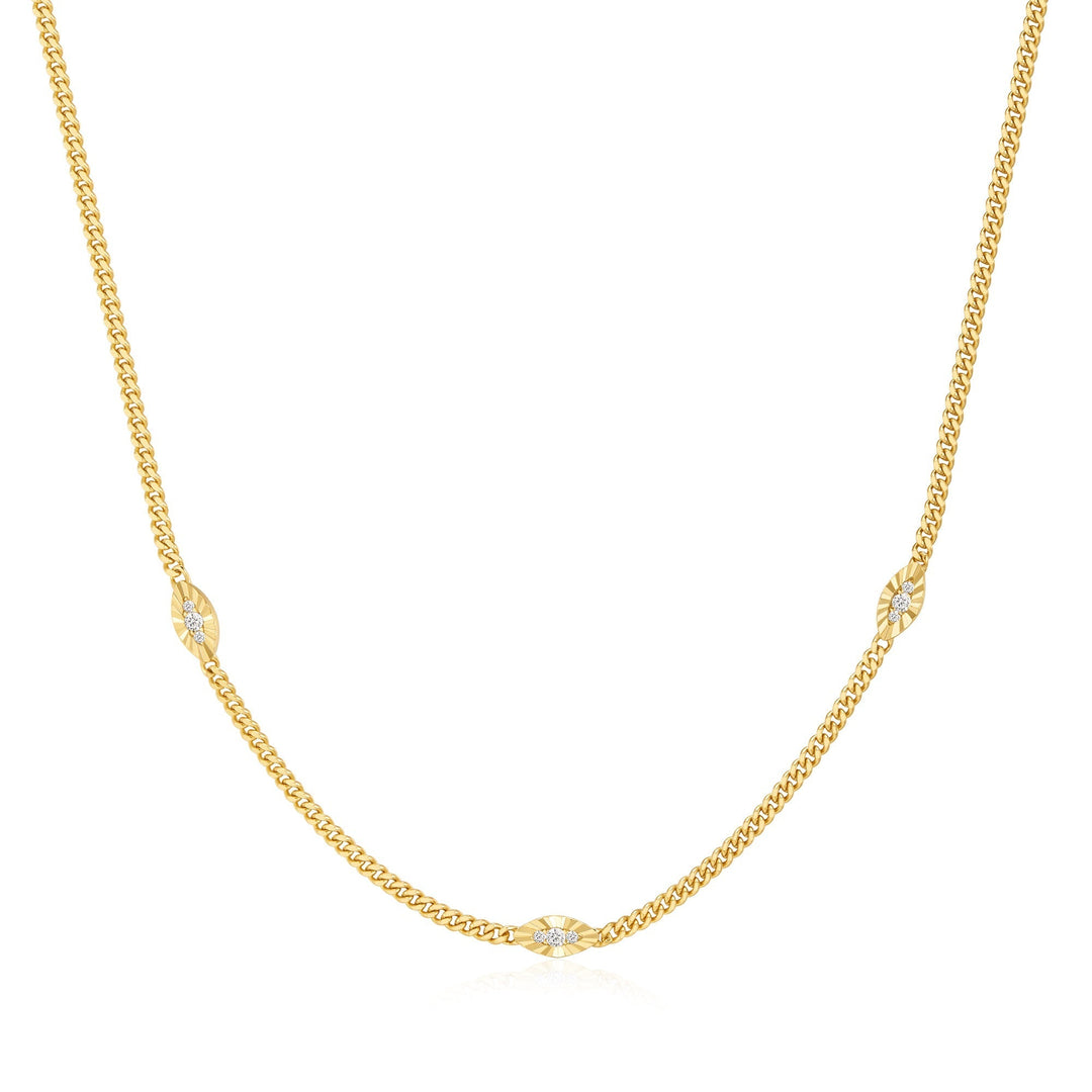Ania Haie Gold Evil Eye Station Necklace N075-06G