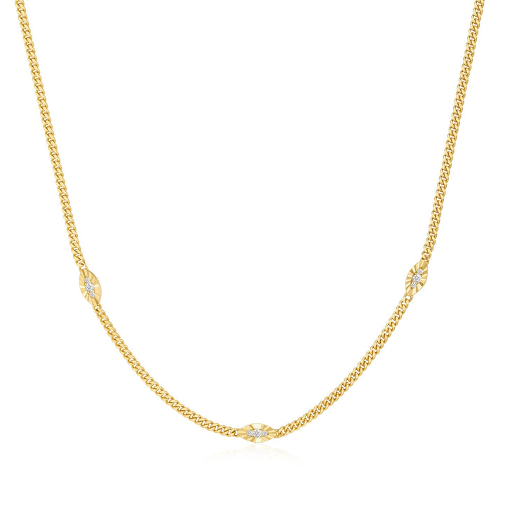 Ania Haie Gold Evil Eye Station Necklace N075-06G