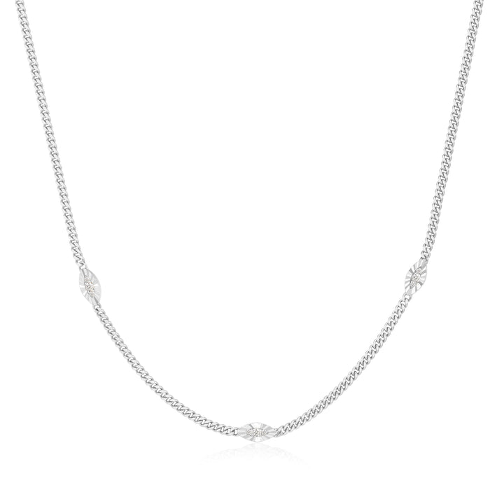 Ania Haie Silver Evil Eye Station Necklace N075-06H