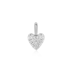 Ania Haie Silver Heart Pave Charm NC060-05H