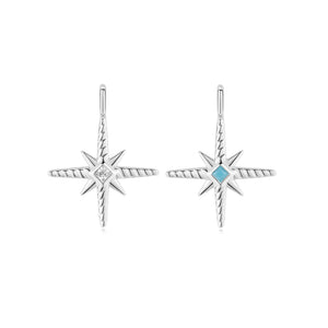 Ania Haie Silver Turquoise and Cubic Ziconia Star Charm NC060-09H