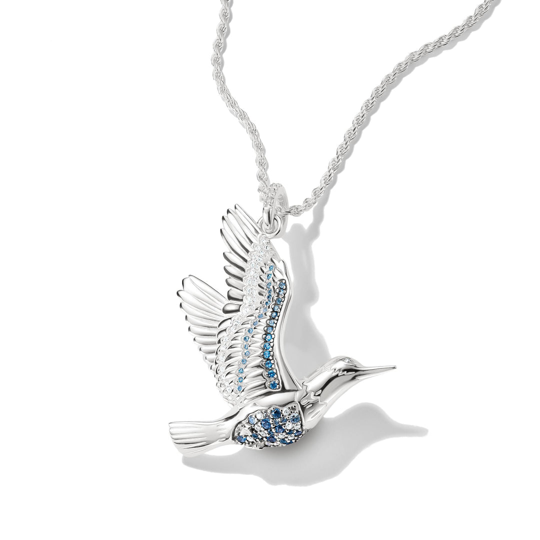 THOMAS SABO Pendant kingfisher with stones TPE1009