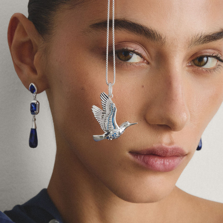 THOMAS SABO Pendant kingfisher with stones TPE1009